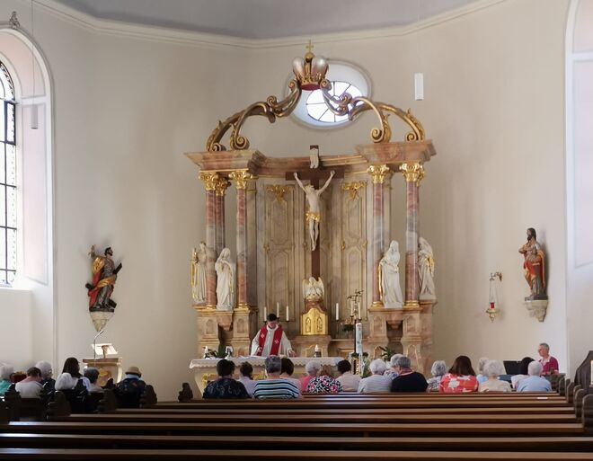 Gottesdienst in der St. Engelbert Kirche. (Quelle: Malteser St. Ingbert)
